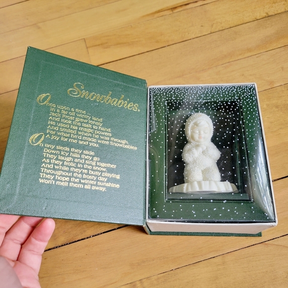 Vintage Department 56 Winter Tales "Now I Lay Me Down to Sleep" Snowbaby - Picture 7 of 8